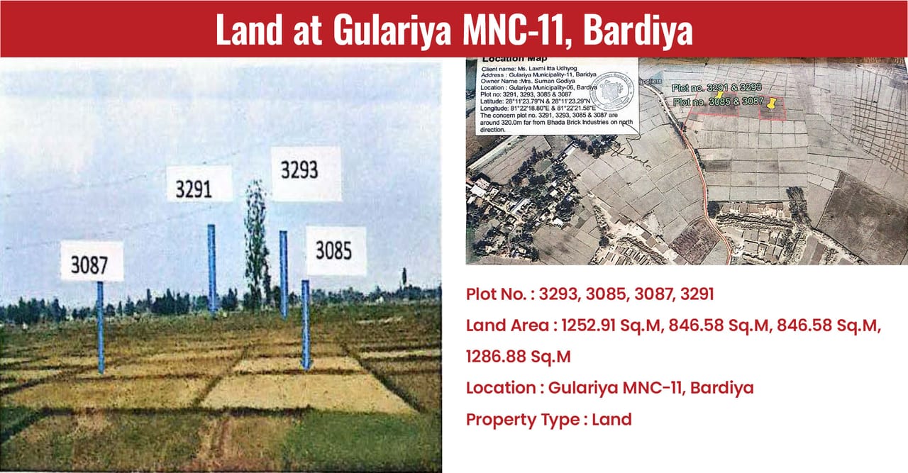 Land at Gulariya MNC-11, Bardiya