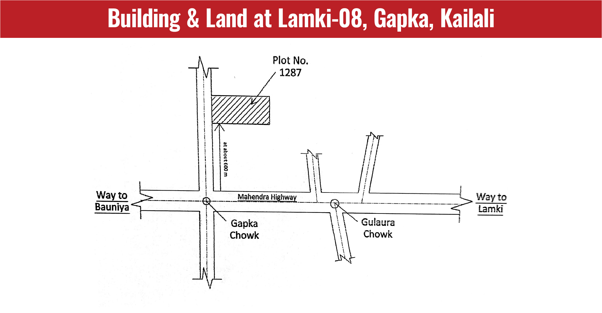 Building & Land at Lamki-08, Gapka, Kailali