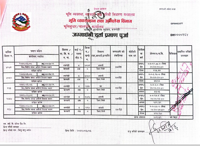 Land at DEVDAHA MUNICIPALITY, RUPANDEHI