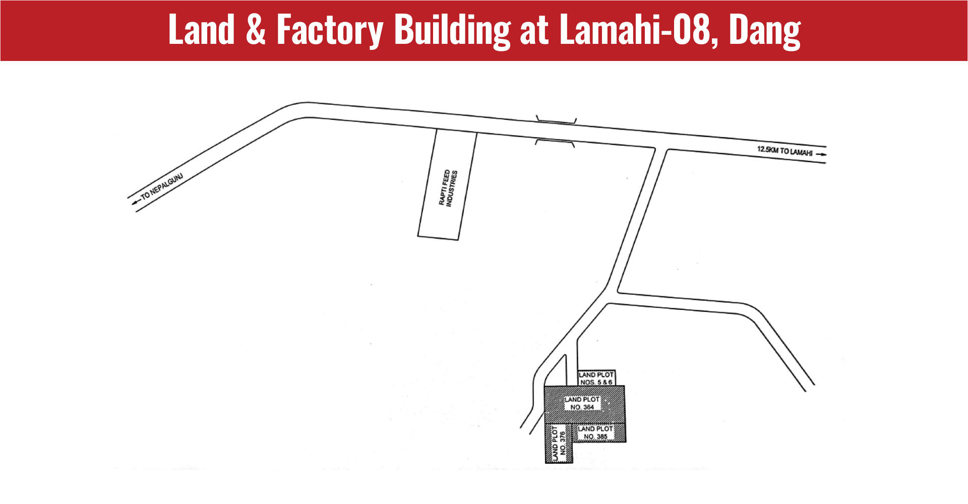 Land & Factory Building at Lamahi-08, Dang