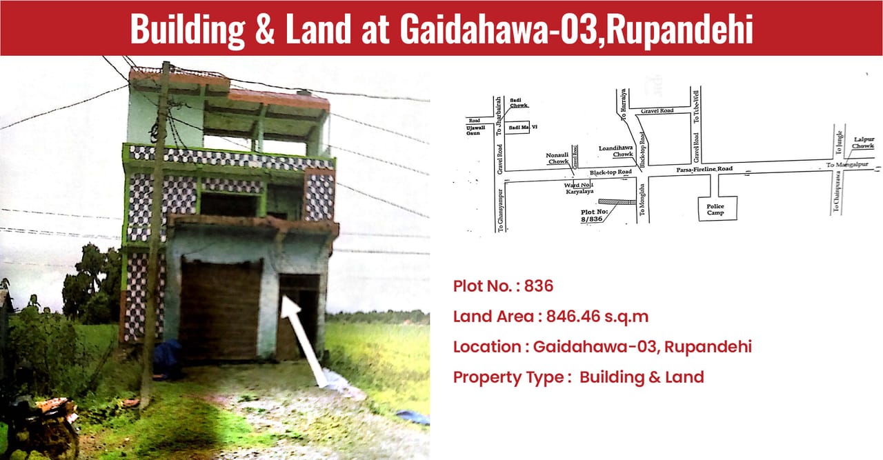 Building & Land at Gaidahawa-03,Rupandehi