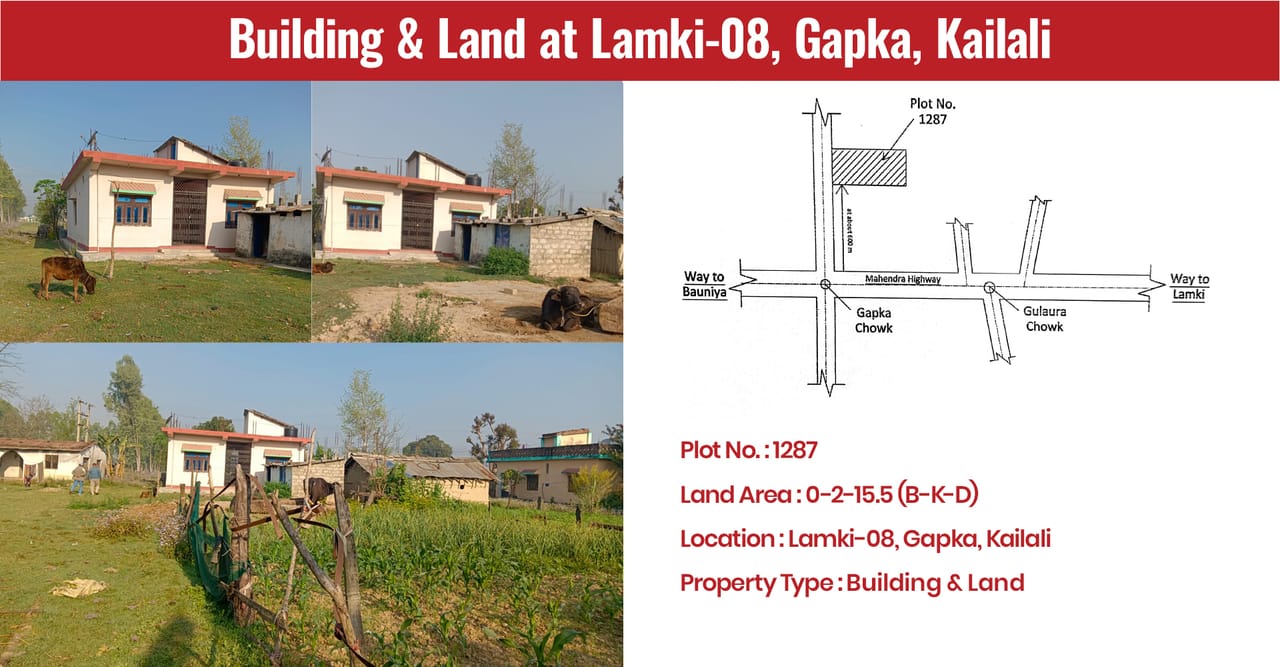 Building & Land at Lamki-08, Gapka, Kailali