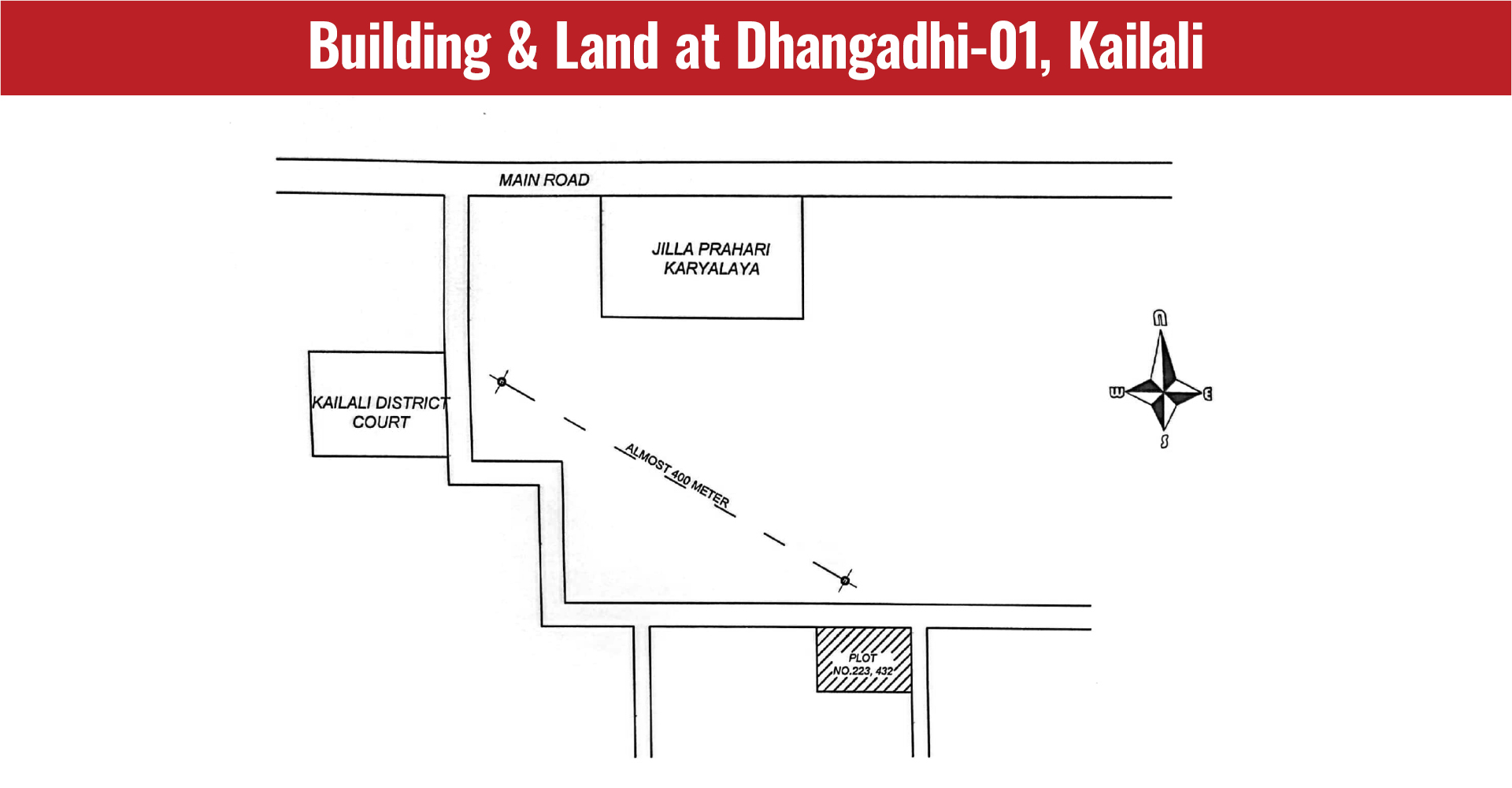 Building & Land at Dhangadhi-01, Kailali