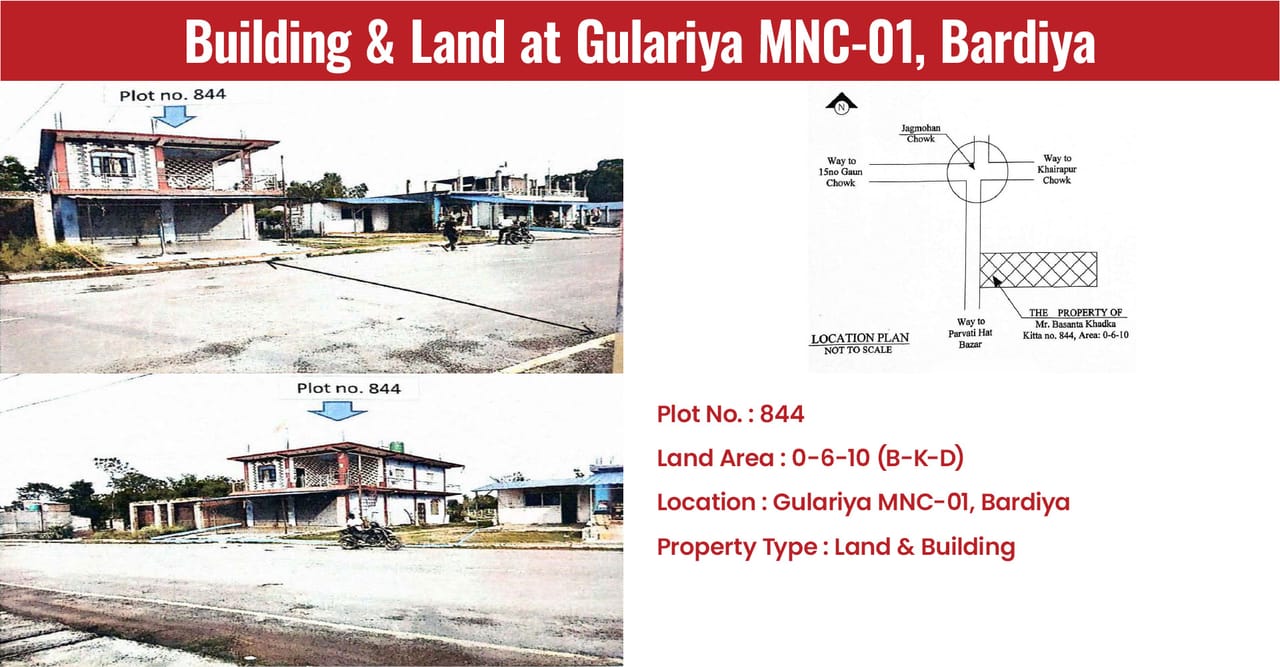 Building & Land at Gulariya MNC-01, Bardiya