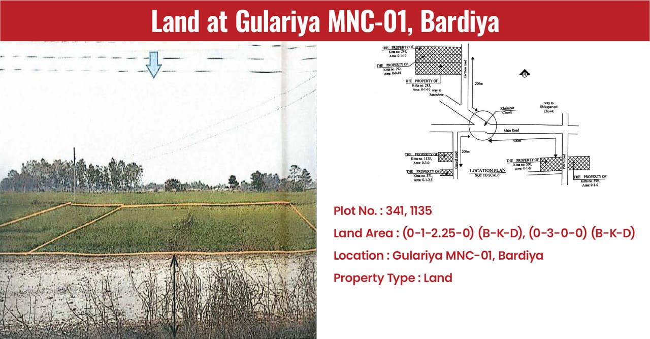 Land at Gulariya MNC-01, Bardiya