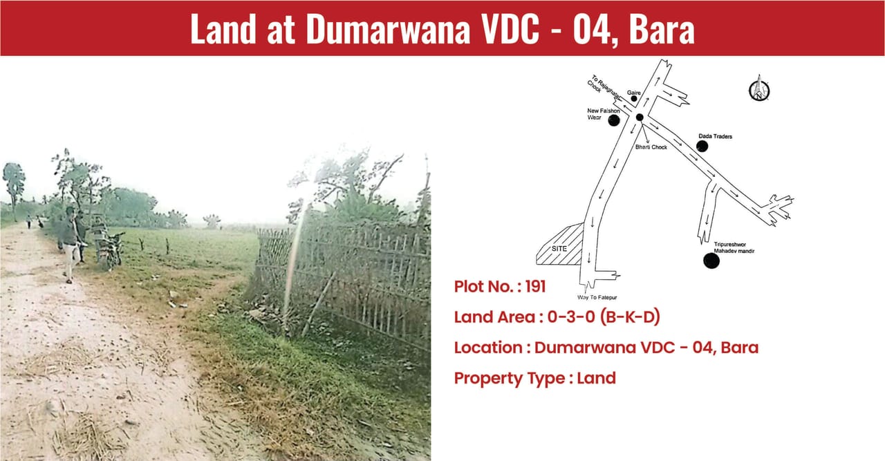 Land at Dumarwana VDC – 04, Bara