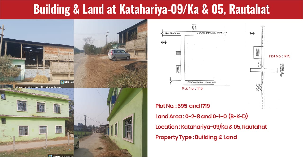 Building & Land at Katahariya-09/Ka & 05, Rautahat