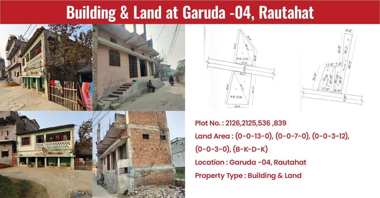 Building & Land at Garuda-04, Rautahat