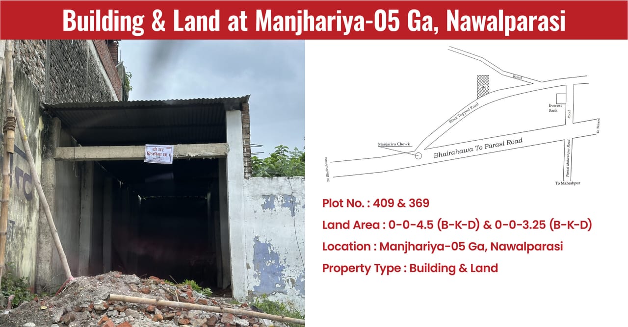Building & Land at Manjhariya -05 Ga, Nawalparasi