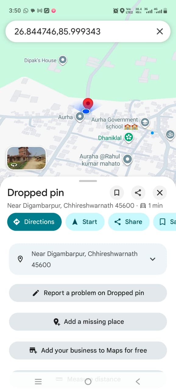 Land at CHHIRESHWORNATH MUNICIPALITY, DHANUSHA (PA-00000000000000006570)